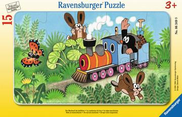 15 Teile Rahmenpuzzle. MW: Der Maulwurf als Lokführer. Ravensburger 00.006.349 puzzle Puzzle con formine 15 pezzo(i)