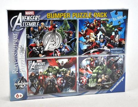 Avengers Puzzle 4x100 pezzi Ravensburger (07076) - 2