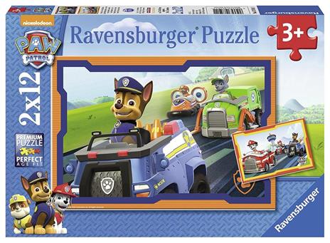 Paw Patrol. Puzzle 2x12 Pezzi Veicoli (C) - 10