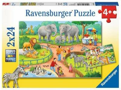 Puzzle 2X24 Pz. Un Giorno Allo Zoo. Ravensburger (7813) - 2
