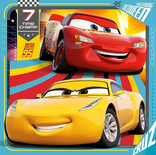 Ravensburger - Puzzle Cars 3, Collezione 3x49, 3 Puzzle da 49 Pezzi, Età Raccomandata 5+ Anni - 9