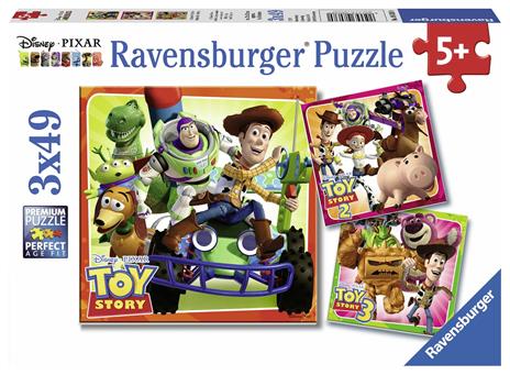 Toy Story History Puzzle 3x49 pezzi Ravensburger (08038)