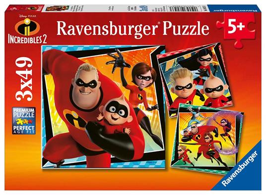 Puzzle 3X49 Pz. Gli Incredibili 2. Ravensburger (8053)