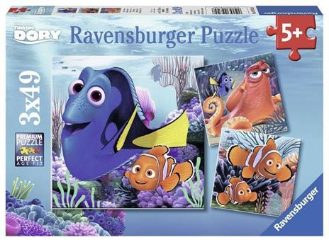 Alla ricerca di Dory Puzzle 3x49 pezzi Ravensburger (09345)
