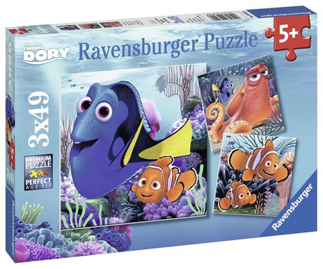 Alla ricerca di Dory Puzzle 3x49 pezzi Ravensburger (09345) - 3