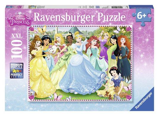 Ravensburger - Puzzle Principesse Disney A, 100 Pezzi XXL, Età Raccomandata  6+ Anni - Ravensburger - Puzzle 100 pz. XXL - Puzzle da 100 a 300 pezzi -  Giocattoli