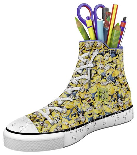 Cattivissimo Me 3. Girly Girl Edition. Puzzle 3D Porta Penne. Minions Sneaker - 2