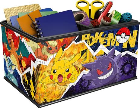 Ravensburger - 3D Puzzle Storage Box Pokémon, 216 Pezzi, 8+ Anni - 3