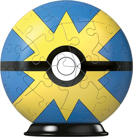 Ravensburger - 3D Puzzle Pokémon Heal Ball gialla-blu, 54 Pezzi, 6+ Anni