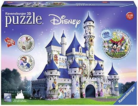 Ravensburger - 3D Puzzle Castello Disney, 216 Pezzi, 10+ Anni - 4
