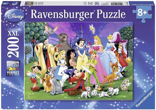 Ravensburger - Puzzle Amici di Disney, 200 Pezzi XXL, Età Raccomandata 8+ Anni - 2