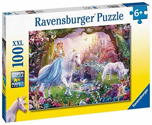 Ravensburger - Puzzle Magical Unicorn, 100 Pezzi XXL, Età Raccomandata 6+ Anni - 2