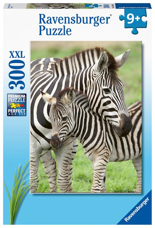 Ravensburger - Puzzle Amore di zebra, 300 Pezzi XXL, Età Raccomandata 9+ Anni