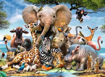 Ravensburger - Puzzle Cuccioli d'Africa, 300 Pezzi XXL, Età Raccomandata 9+ Anni - 5