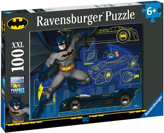 PUZZLE BATMAN XXL 100 PZ PER BAMBINI ETA 6 ANNI RAVENSBURGER