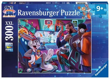 Ravensburger - Puzzle Space Jam, 300 Pezzi XXL, Età Raccomandata 9+ Anni