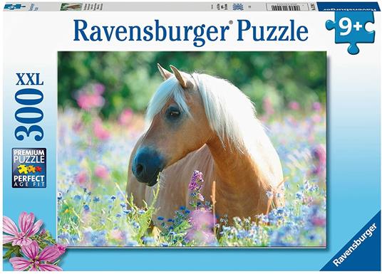 Ravensburger - Puzzle Cavallo tra i fiori, 300 Pezzi XXL, Età Raccomandata  9+ Anni - Ravensburger - Puzzle 300 pz. XXL - Puzzle da 100 a 300 pezzi -  Giocattoli | IBS