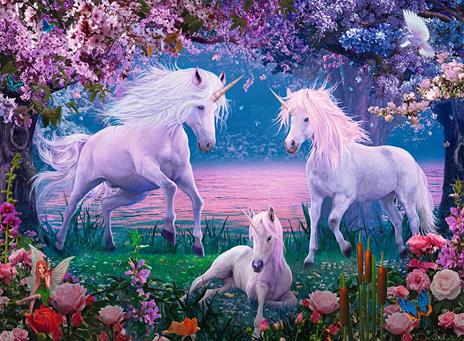 Ravensburger - Puzzle Unicorni incantati, 100 Pezzi XXL, Età Raccomandata 6+ Anni - 3