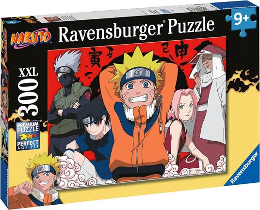 Ravensburger - Puzzle Naruto, 300 Pezzi XXL, Età Raccomandata 9+ Anni - 2