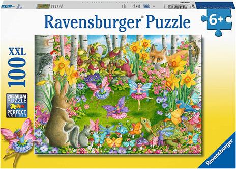 Ravensburger - Puzzle Il balletto delle fate, 100 Pezzi XXL, Età Raccomandata 6+ Anni