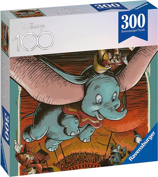 Ravensburger - Puzzle Disney Dumbo, 300 Pezzi, 8+, Limited edition Disney  100 - Ravensburger - Puzzle 300 pezzi Disney 100 - Puzzle da 100 a 300  pezzi - Giocattoli | IBS