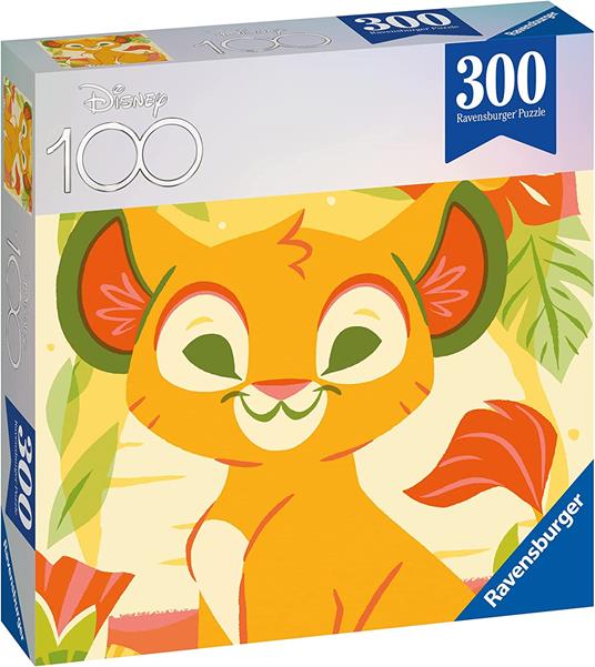 Ravensburger - Puzzle Disney El rey león, 300 Pezzi, 8+, Limited edition Disney 100 - 2