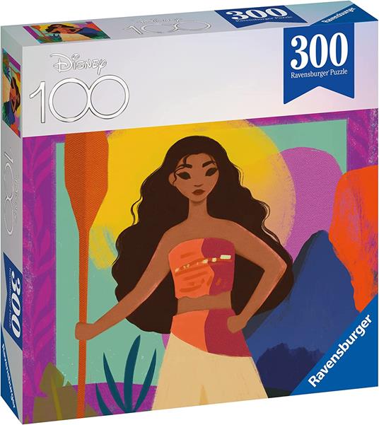 Ravensburger - Puzzle Disney Oceanía, 300 Pezzi, 8+, Limited edition Disney 100 - 2