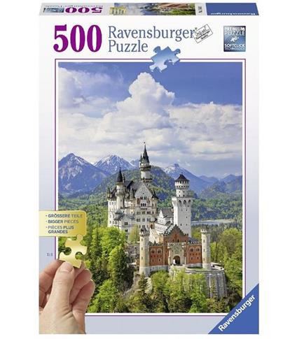 Ravensburger - Puzzle Castello da favola, Gold Edition, 500 Pezzi, Puzzle Adulti