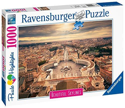 Ravensburger - Puzzle Rome, Collezione Beautiful Skylines, 1000 Pezzi, Puzzle Adulti