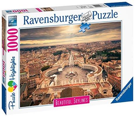 Ravensburger - Puzzle Rome, Collezione Beautiful Skylines, 1000 Pezzi, Puzzle Adulti - 8