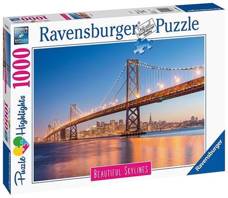 Ravensburger - Puzzle San Francisco, Collezione Beautiful Skylines, 1000 Pezzi, Puzzle Adulti - 6