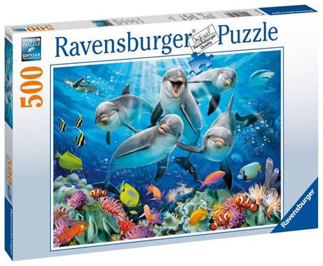 Ravensburger - Puzzle Delfini, 500 Pezzi, Puzzle Adulti - 2