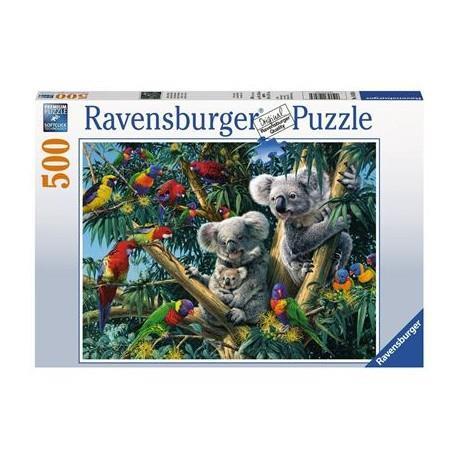 Ravensburger - Puzzle Koala nell'Albero, 500 Pezzi, Puzzle Adulti