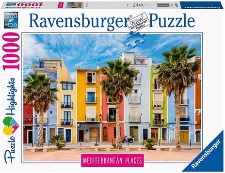 Ravensburger - Puzzle Mediterranean Spain, Collezione Mediterranean Places, 1000 Pezzi, Puzzle Adulti