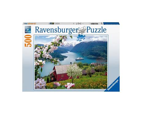 Ravensburger - Puzzle Idilio scandinavo, 500 Pezzi, Puzzle Adulti