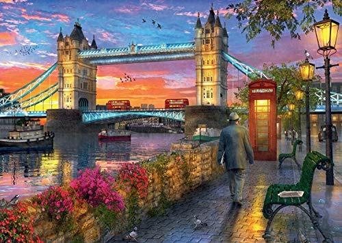 Ravensburger - Puzzle Tower Bridge al tramonto, 1000 Pezzi, Puzzle Adulti - 4