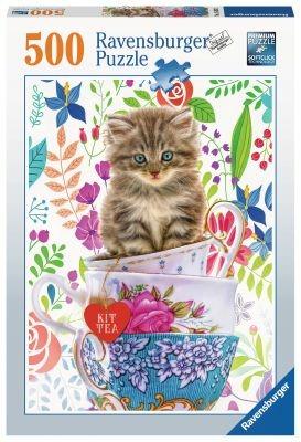 Ravensburger - Puzzle Gattino in Tazza, 500 Pezzi, Puzzle Adulti - 4