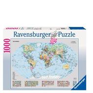 Ravensburger - Puzzle Mappamondo politico, 1000 Pezzi, Puzzle Adulti