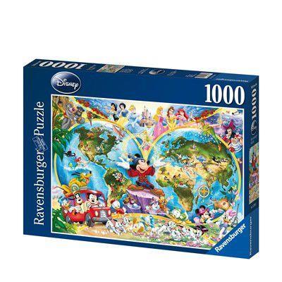Mappamondo Disney Puzzle 1000 pezzi Ravensburger (15785) - 9