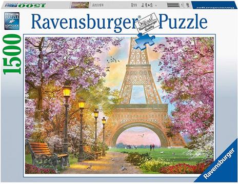 Ravensburger - Puzzle Amore a Parigi, 1500 Pezzi, Puzzle Adulti - 3