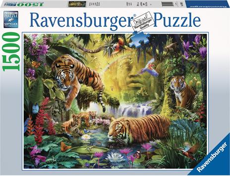 Ravensburger Tranquil Tigers Puzzle 1500 pz Animali - 2