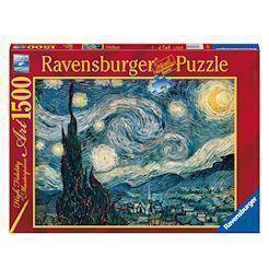 Ravensburger - Puzzle Van Gogh: Notte stellata, Art Collection, 1500 Pezzi,  Puzzle Adulti - Ravensburger - Art collection - Puzzle da 1000 a 3000 pezzi  - Giocattoli | IBS