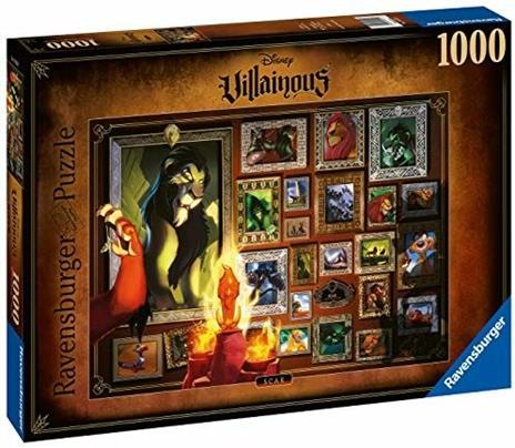 Ravensburger - Puzzle Villainous: Scar, Collezione Villainous, 1000 Pezzi, Puzzle Adulti - 2