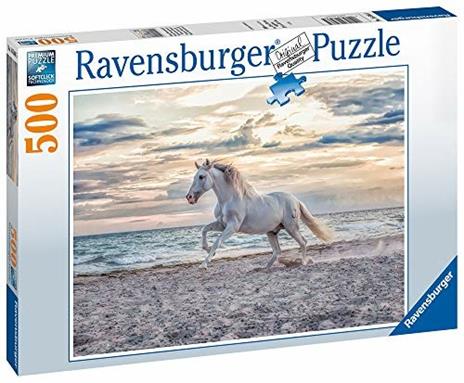 Ravensburger - Puzzle Cavallo in Spiaggia, 500 Pezzi, Puzzle Adulti -  Ravensburger - Puzzle 500 pz - Puzzle da 300 a 1000 pezzi - Giocattoli | IBS