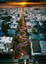 Ravensburger - Puzzle San Francisco Lombard Street, Collezione Beautiful Skylines, 1000 Pezzi, Puzzle Adulti