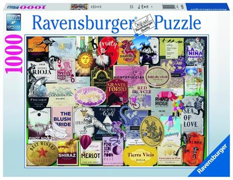 Puzzle Ravensburger Etichette di vino 1000 pezzi