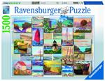 Ravensburger - Puzzle Collage costiero, 1500 Pezzi, Puzzle Adulti