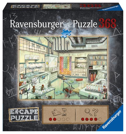 Ravensburger Puzzle Il laboratorio dell'alchimista, Escape Kids, 368 pezzi, Puzzle Bambini, età raccomandata 9+