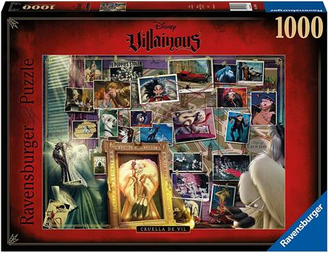 Ravensburger - Puzzle Villainous: Crudelia De Mon, Collezione Villainous, 1000 Pezzi, Puzzle Adulti - 3