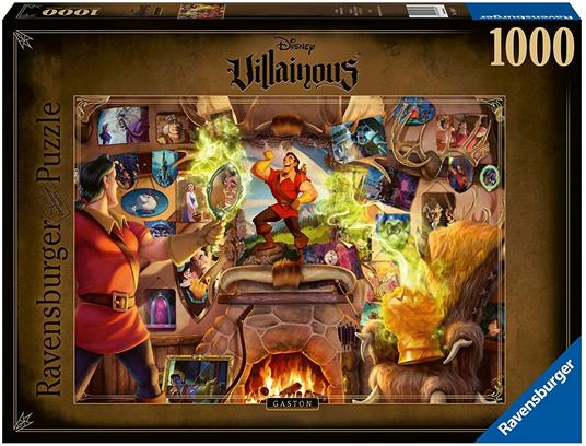 Ravensburger - Puzzle Villainous: Gaston, Collezione Villainous, 1000 Pezzi, Puzzle Adulti - 2